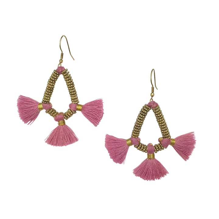 Fair Trade Nira Fringe Earrings 1