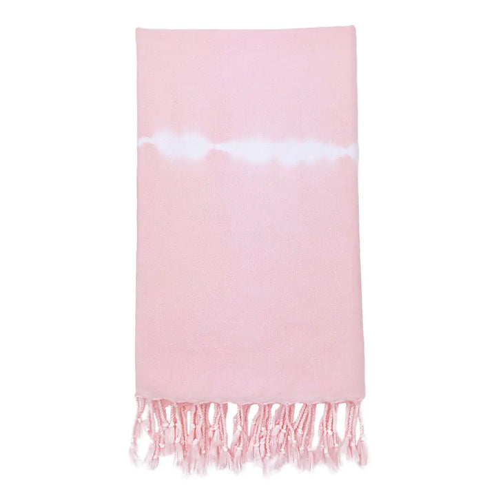 Fair Trade Rose Tie Dye Turkish Beach Towel 1